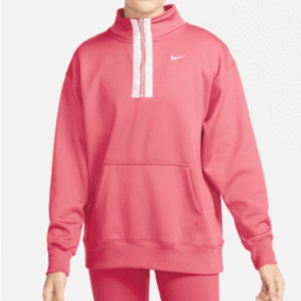 Nike Women's Therma Half-Zip Fleece Top Gym Athlete Workout